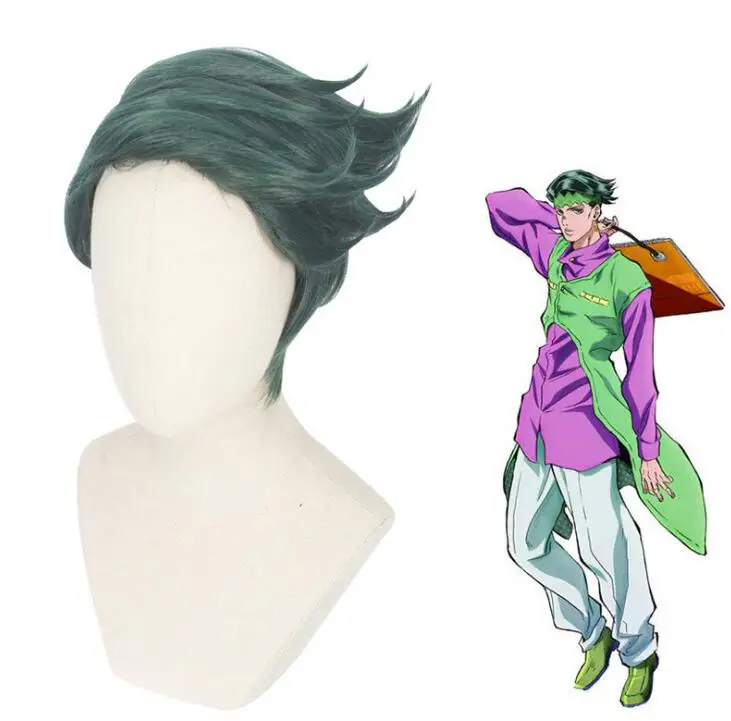 Men Women Party Wigs Anime JOJO's Bizarre Adventure Golden Wind Rohan Kishibe Wig Cosplay Costume Heat Resistant Hair
Men Women Party Wigs Anime JOJO's Bizarre Adventure Golden Wind Rohan Kishibe Wig Cosplay Costume Heat Resistant Hair