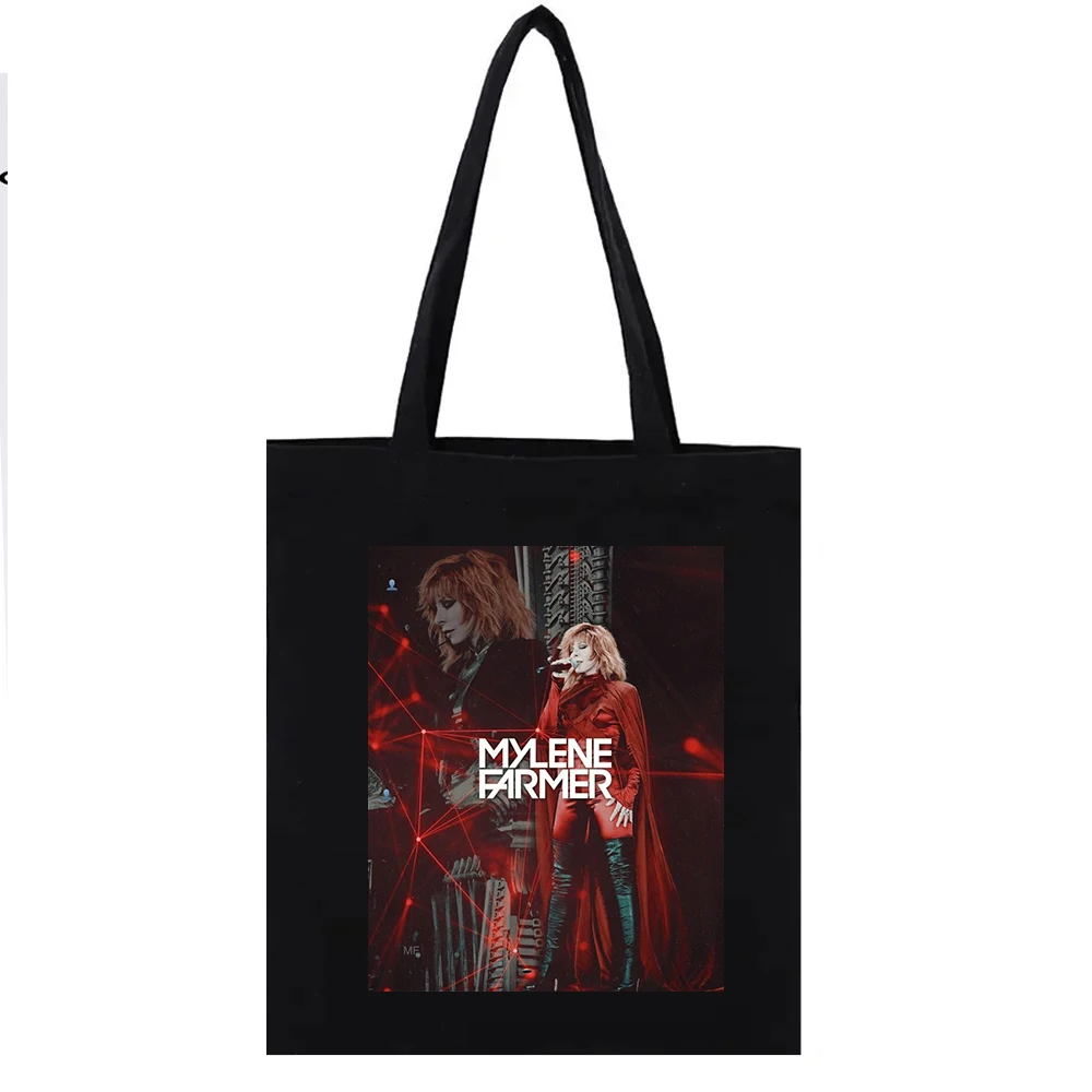 Mylene-Farmer Y2k Tote Canvas Tote Women's Handbags Shopping Bags Fashion Custom Bag with Logo Casual Totes Totebag Funny Eco
Mylene-Farmer Y2k Tote Canvas Tote Women's Handbags Shopping Bags Fashion Custom Bag with Logo Casual Totes Totebag Funny Eco