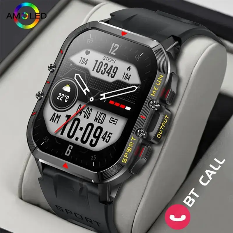 

LIGE Men Smart Watch Military Bluetooth Call Outdoor Fitness Sports Waterproof Healthy Monitor Smartwatch For IOS Android Phone