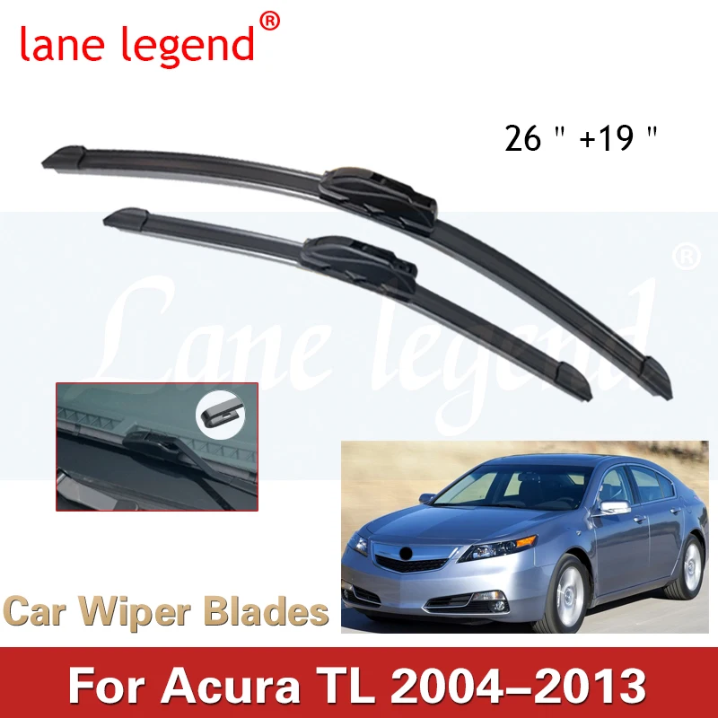 

Автомобильный стеклоочиститель для Acura TL 2004-2013, передние стеклоочистители, мягкие резиновые стеклоочистители для автомобильного лобового стекла, 26 "19" 650 мм 475 мм