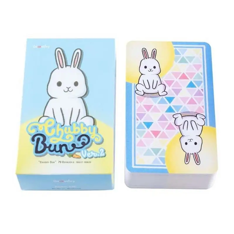

Tarot Cards 78 Cards Thailand Tarot RWS System Tarot Chubby Bunny Tarot Rabbit Oracle Cards Rabbit Tarots Hare Deck Cute Gifts