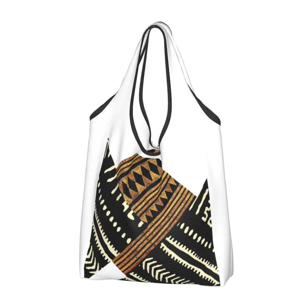 Reusable Afrocentric Mud Cloth Shopping Bag for Groceries Foldable African Grocery Bags Washable Large Tote Bags
Reusable Afrocentric Mud Cloth Shopping Bag for Groceries Foldable African Grocery Bags Washable Large Tote Bags