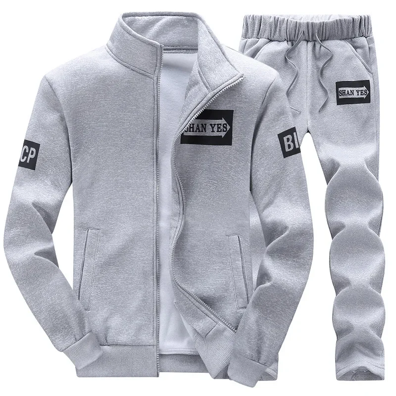 Tracksuit Men Outerwear Fashion 2 Pieces Set Autumn Sporting Track Suit Male Fitness Stand Collar Sweatshirts Jacket + Pants
Tracksuit Men Outerwear Fashion 2 Pieces Set Autumn Sporting Track Suit Male Fitness Stand Collar Sweatshirts Jacket + Pants