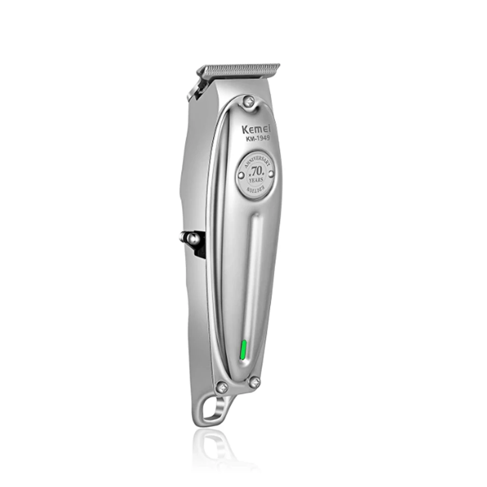Man's Hair Trimmer With Bald Blade Hair Clippers For Men Stylists And Barbers Cordless Rechargeable Quie KM-1949
Man's Hair Trimmer With Bald Blade Hair Clippers For Men Stylists And Barbers Cordless Rechargeable Quie KM-1949