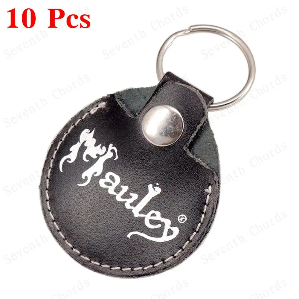10 Pcs Black Leather Key Chain Guitar Picks Holder Keychain Plectrums Bag Case Pack
10 Pcs Black Leather Key Chain Guitar Picks Holder Keychain Plectrums Bag Case Pack