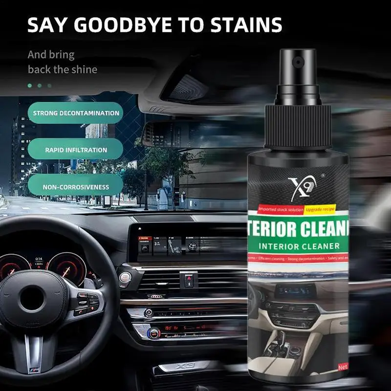 

Inside Car Cleaner Advanced Car Seat Cleaner Safe Stain Remover Water Free Interior Detail Spray All Purpose Car Cleaner For