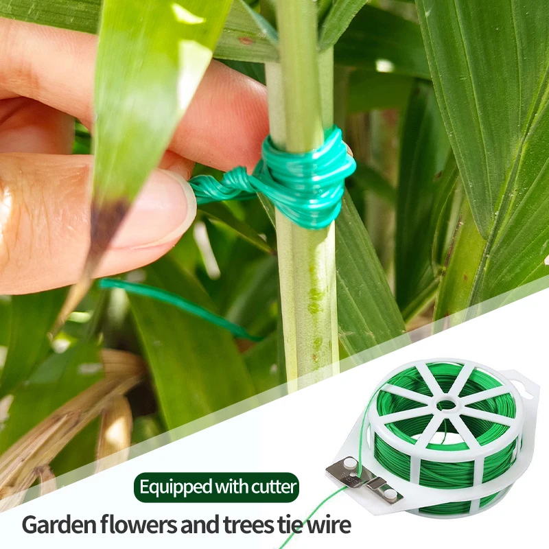 Garden Twist Tie Green Plant Climbing Support Cable String Reusable Flower Creeper Vines Hoops Fixed Plant Tying Tool Free Cut
Garden Twist Tie Green Plant Climbing Support Cable String Reusable Flower Creeper Vines Hoops Fixed Plant Tying Tool Free Cut