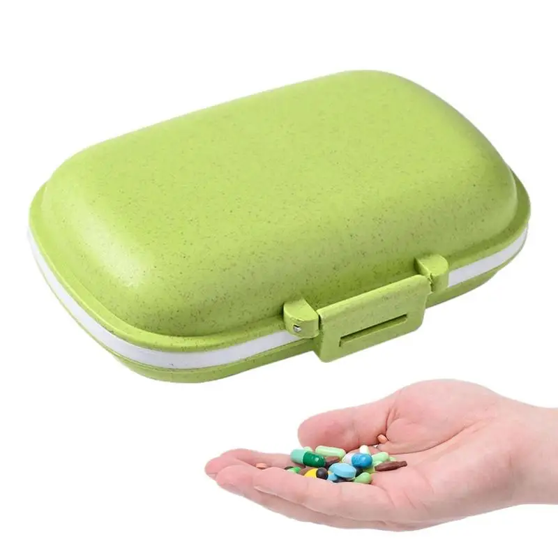 

Pill Box Container Medicine Dispenser Organizer With Compartments Portable Pocket Pill Dispenser Compact Medication Containers