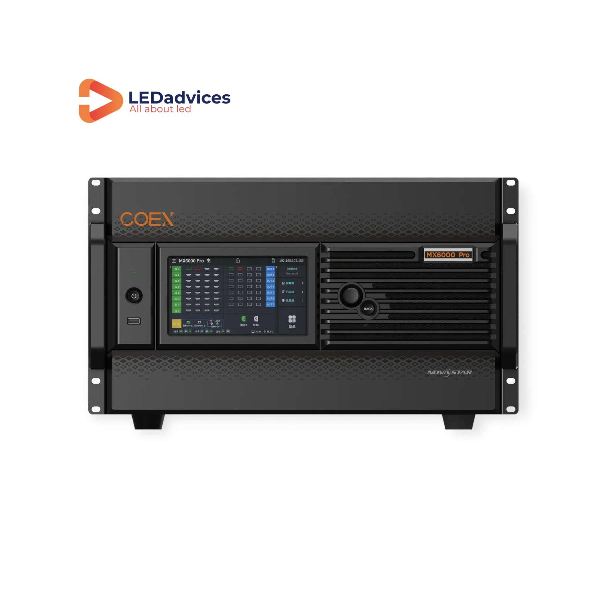 Novastar MX6000 Pro 8K фотографический контроллер, система управления серией COEX, поддержка входной и выходной карты программного обеспечения VMP
Novastar MX6000 Pro 8K фотографический контроллер, система управления серией COEX, поддержка входной и выходной карты программного обеспечения VMP