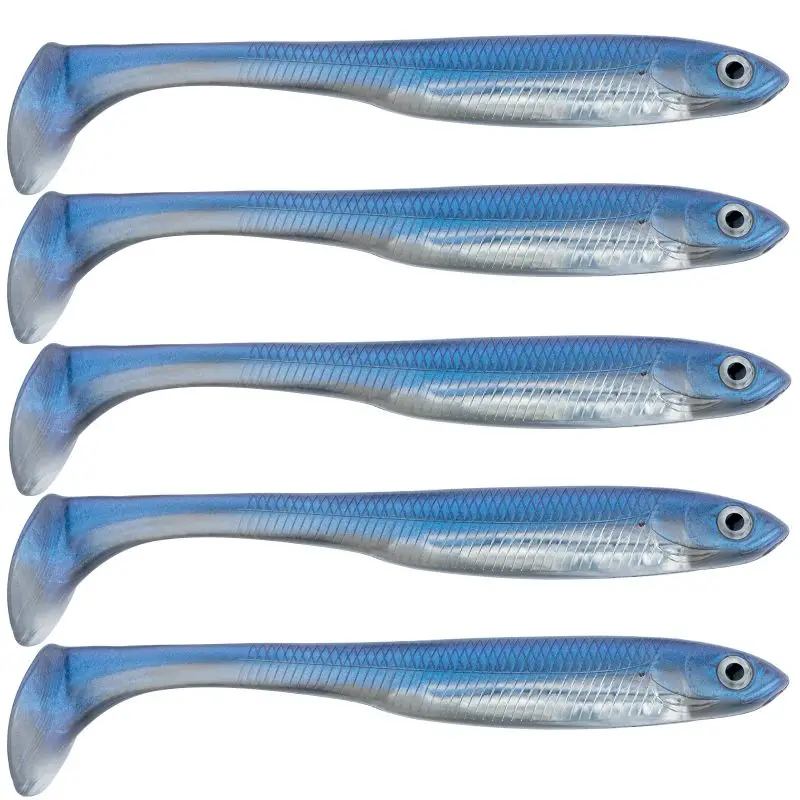 

THKFISH 128CM Silicone Soft Baits Lifelike 3D Eyes Shad Fishing Lure Swimbait for Freshwater and Saltwater Carp Trout Bass Fish