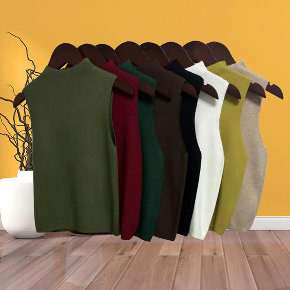 Women Fall Winter Vest Knitted Solid Color Slim Fit Sleeveless Knitted Top Elastic Warm Casual One Size Lady Pullover Sweater
Women Fall Winter Vest Knitted Solid Color Slim Fit Sleeveless Knitted Top Elastic Warm Casual One Size Lady Pullover Sweater