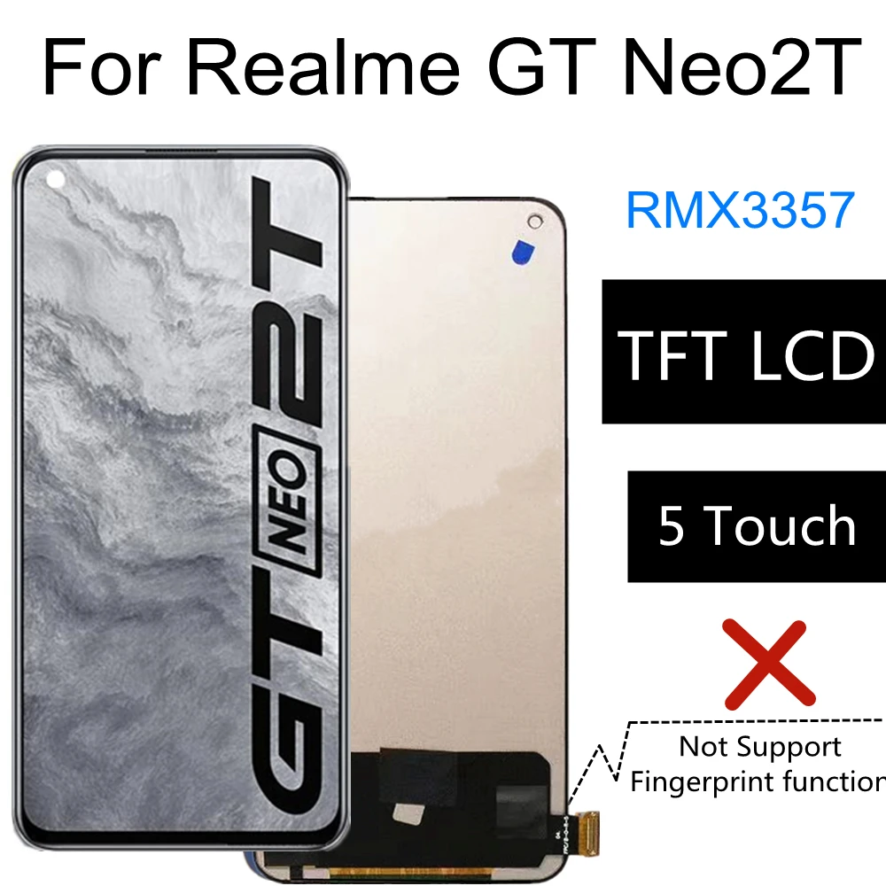 6,43 TFT LCD для Realme GT Neo2T LCD дисплей сенсорный экран в сборе запасной аксессуар
6,43 TFT LCD для Realme GT Neo2T LCD дисплей сенсорный экран в сборе запасной аксессуар