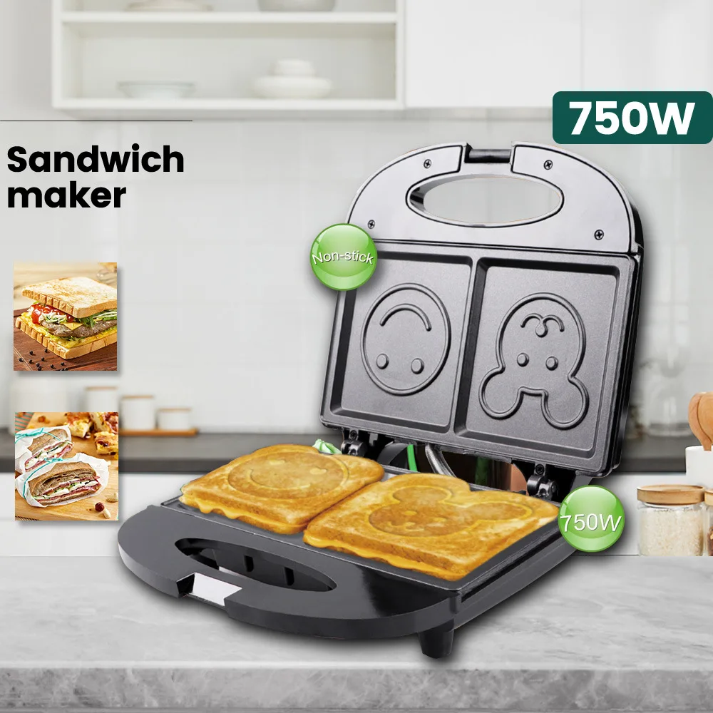 750W smile face hot sandwich maker breakfast machine grill machine toasters waffle makers toasting machine
750W smile face hot sandwich maker breakfast machine grill machine toasters waffle makers toasting machine
