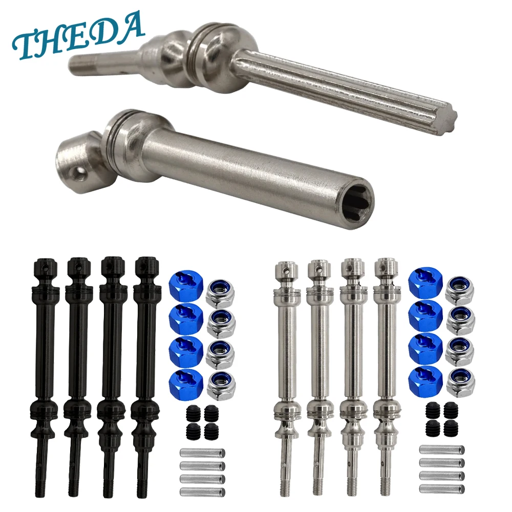 

110-150mm Front and Rear Drive Shaft Spline CVD for 1/10 Slash Rustler Stampede VXL 4X4 4WD RC Car Upgrade Parts