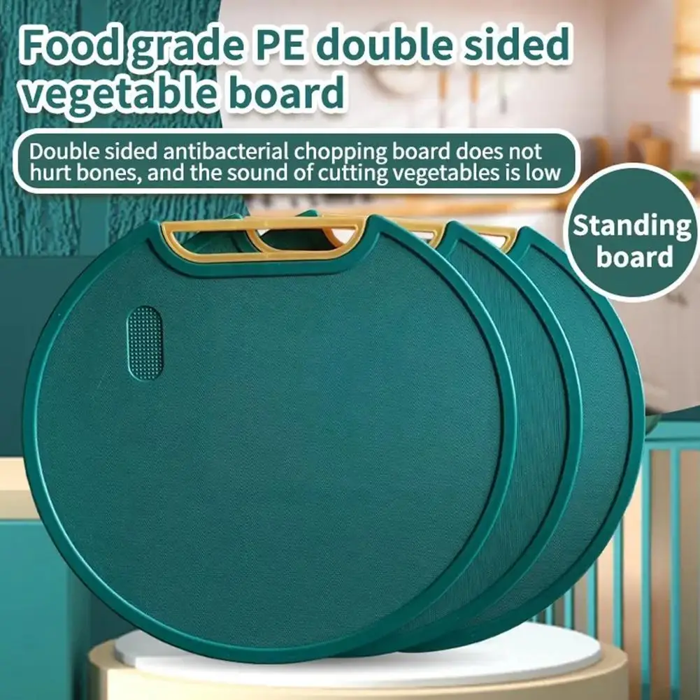 

Standing Chopping Board Emerald Antibacterial Mildew Round Emerald Proof Multipurpose Cutting Antibacter Board Vegetable Pl D5L0