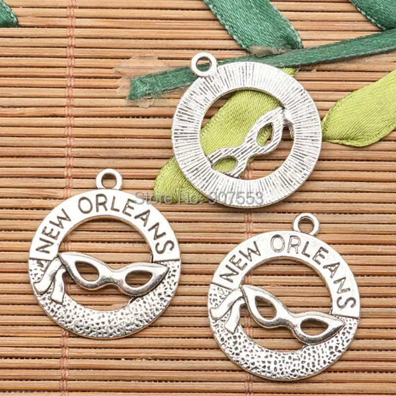 10Pcs 24mm Tibetan Silver Tone 24mm Round NEW ORLEANS Charms H0928 Charms for Jewelry Making
10Pcs 24mm Tibetan Silver Tone 24mm Round NEW ORLEANS Charms H0928 Charms for Jewelry Making