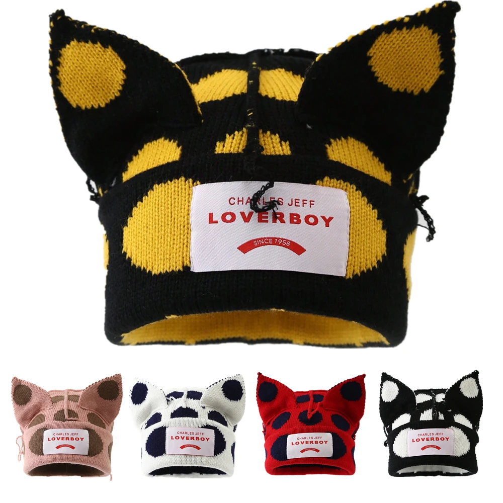 Y2K Style Cat Ear Winter Beanie 1 S2866c82058194932b4fcd4d91e3b225cG