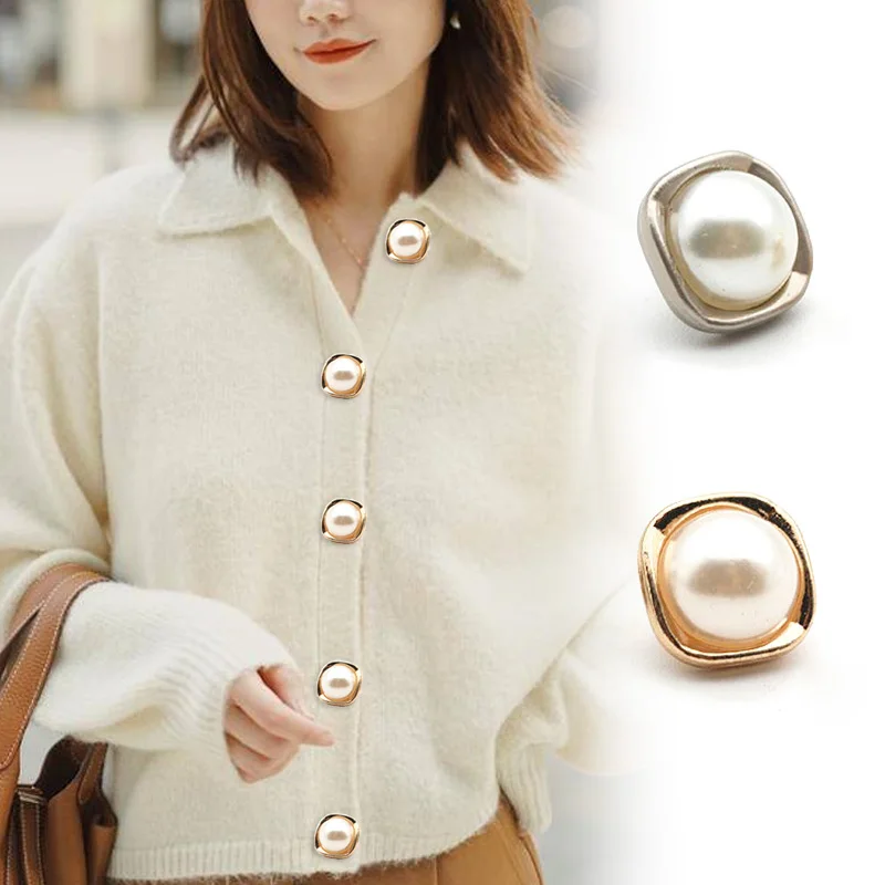 10pcs Imitation Pearl Buttons Metal Buttons Shank DIY Clothing Shirt Coat Dress Sewing Accessories Female Garment Decorative
10pcs Imitation Pearl Buttons Metal Buttons Shank DIY Clothing Shirt Coat Dress Sewing Accessories Female Garment Decorative