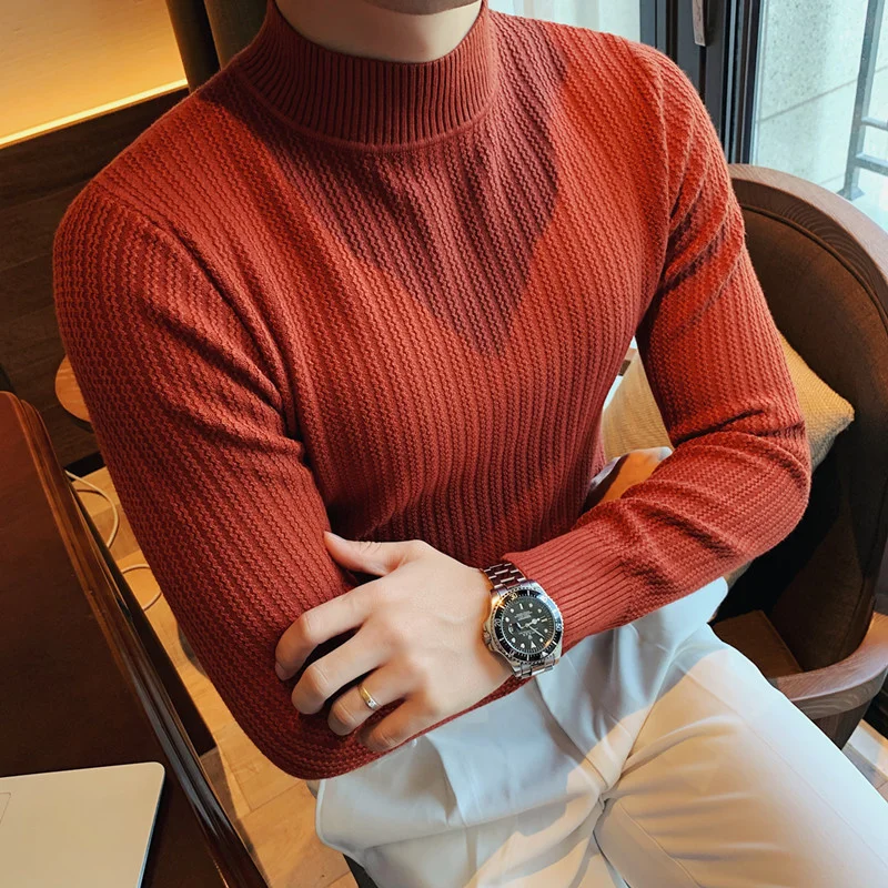 2024 New style Fashion Male winter keep warm Casual knit sweaters/Men's slim fit High collar Set head sweater Homme shirts
2024 New style Fashion Male winter keep warm Casual knit sweaters/Men's slim fit High collar Set head sweater Homme shirts