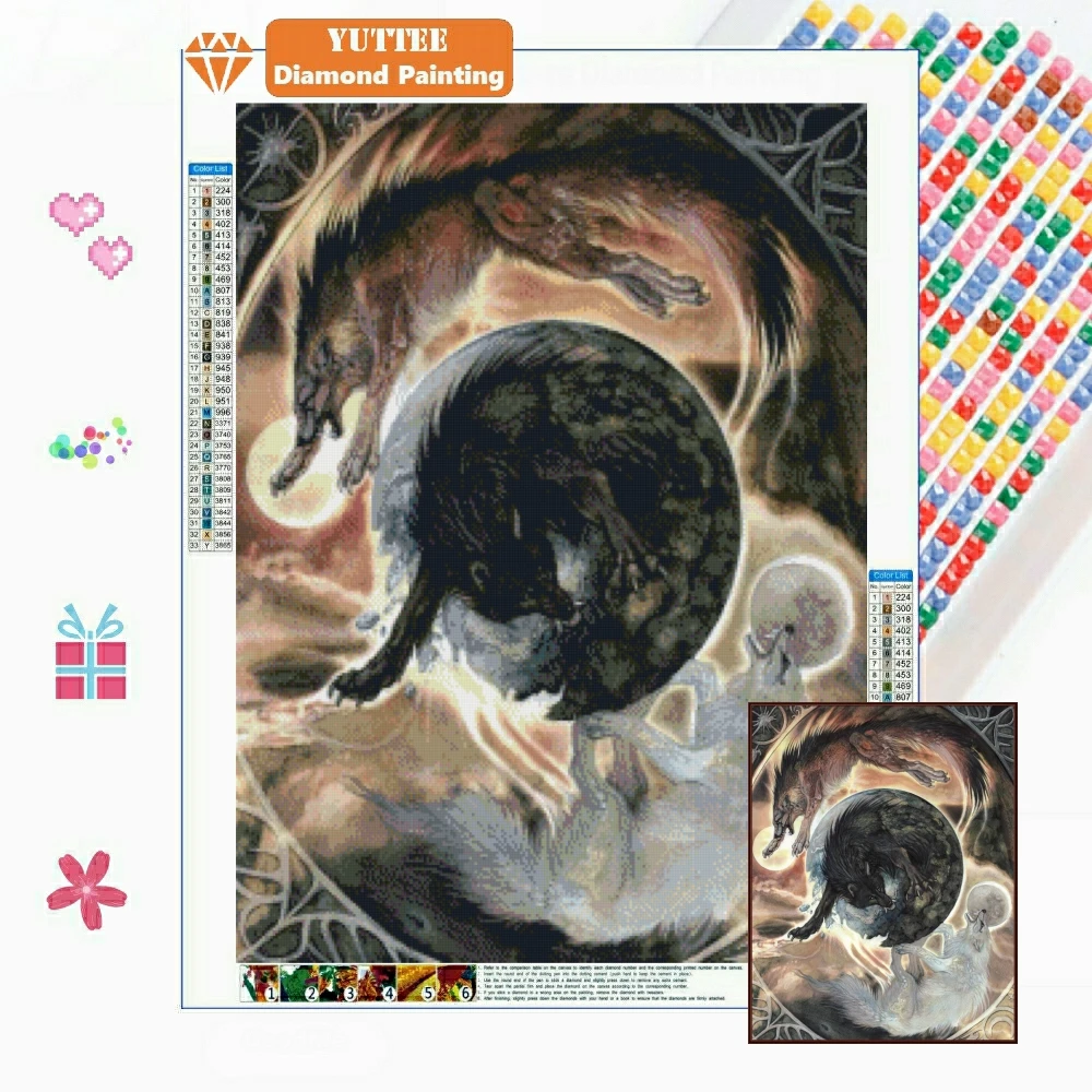 Ragnarok Wolves 5D DIY Diamond Painting Mosaic Viking Pagan Cross Stitch Embroidery Handicraft Home Decor Rhinestone Picture
Ragnarok Wolves 5D DIY Diamond Painting Mosaic Viking Pagan Cross Stitch Embroidery Handicraft Home Decor Rhinestone Picture