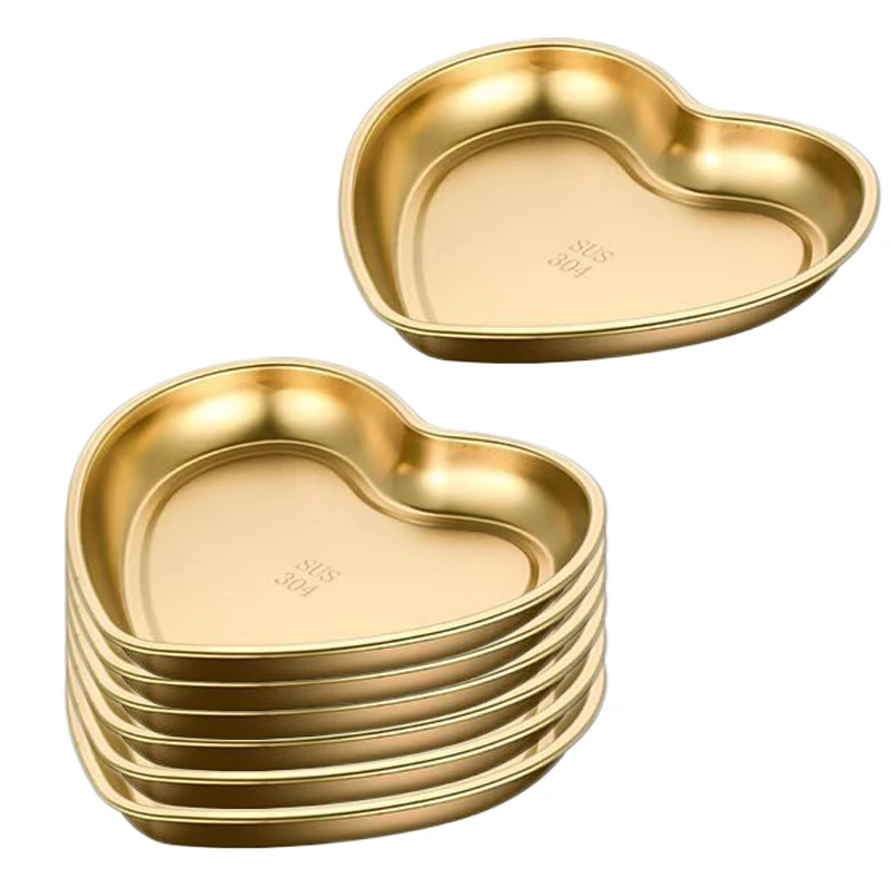 6Pcs Stainless Steel Dinner Plates, Heart Salad Plates, Serving Plate for Outdoor Camping, Snack, Dinner Plate Dish
6Pcs Stainless Steel Dinner Plates, Heart Salad Plates, Serving Plate for Outdoor Camping, Snack, Dinner Plate Dish