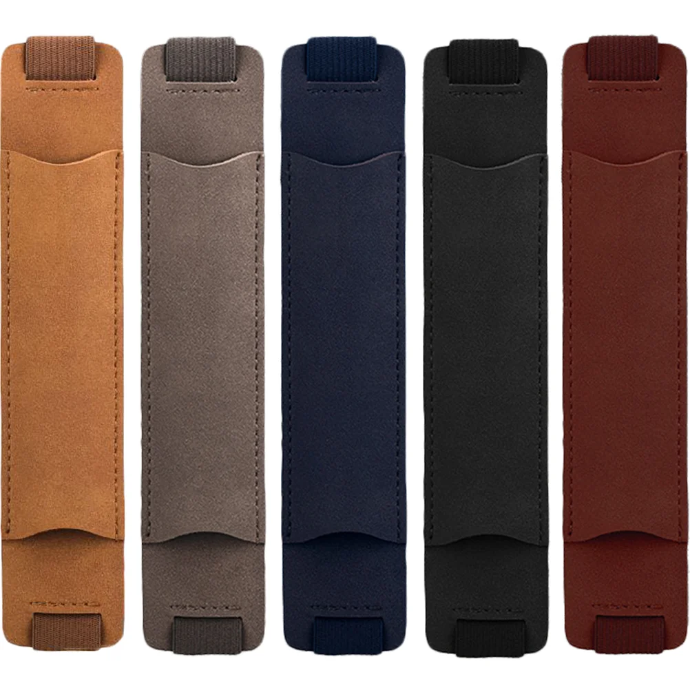 5 Pcs Pen Case Elastic Band Holder PU Sleeve Notebook Protective Pouch for Travel Hardback
5 Pcs Pen Case Elastic Band Holder PU Sleeve Notebook Protective Pouch for Travel Hardback