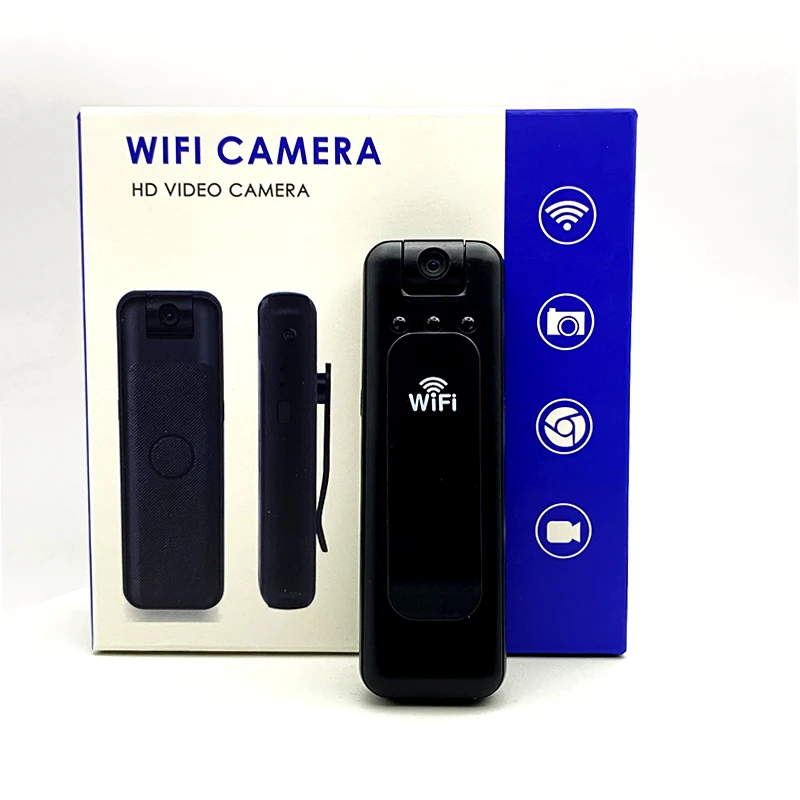 Rechargeable small body HD sports camera WIFI back with TF memory card black and white switching night vision video recorder
Rechargeable small body HD sports camera WIFI back with TF memory card black and white switching night vision video recorder