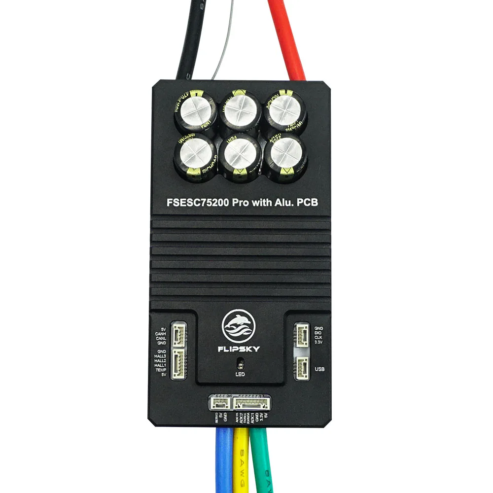 Flipsky FSESC 75200 Pro 75V 84V 200A ESC контроллер двигателя на основе VESC для роботов-самоката
Flipsky FSESC 75200 Pro 75V 84V 200A ESC контроллер двигателя на основе VESC для роботов-самоката