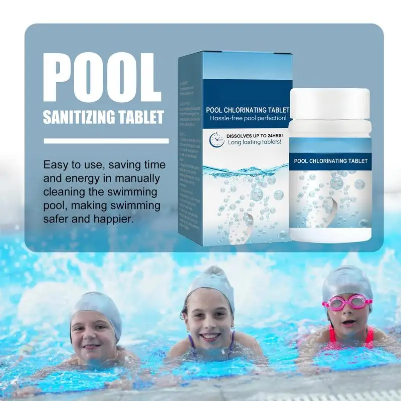 Pool Cleaning Tablets Durable Box Chlorine Tablets Stain Removal Odor Removal Clarification Translucence Home Accessory
Pool Cleaning Tablets Durable Box Chlorine Tablets Stain Removal Odor Removal Clarification Translucence Home Accessory