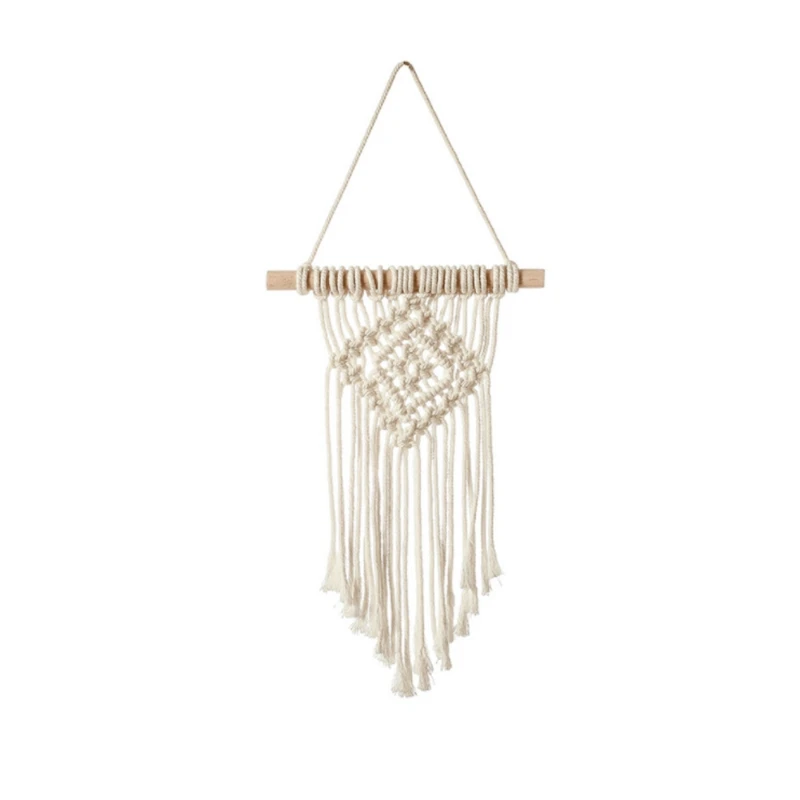 Hand-woven Pendant Macrame Wall Hanging Art Tapestry with Tassel Bohemian Crafts Decoration for Home Bedroom
Hand-woven Pendant Macrame Wall Hanging Art Tapestry with Tassel Bohemian Crafts Decoration for Home Bedroom