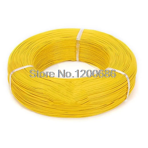 

UL 1007 24AWG YELLOW 10 metres 24AWG UL1007 Flexible Electronic Wire 24 awg 1.4mm PVC Electronic Wire DIY Repair Cable Connect