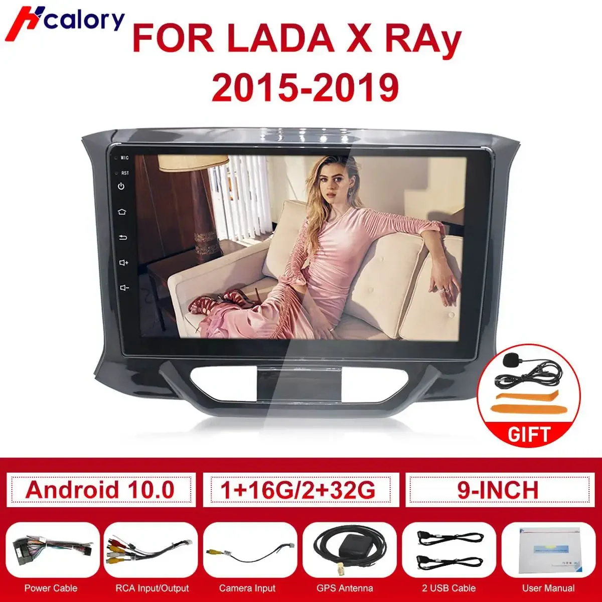 

Android 10, 8 ядер, Автомобильная магнитола, мультимедийный видеоплеер для LADA X ray Xray 2015-2019, Автомагнитола для Carplay, GPS, 2 din, dvd