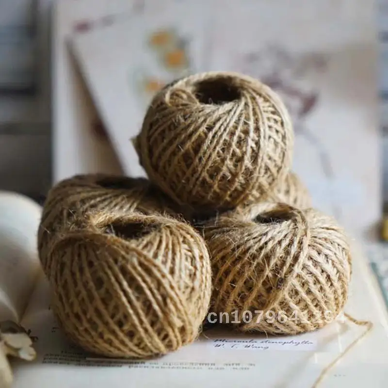 

30M Jute Twine Cord Hemp Rope String Natural Burlap Hessian Gift Packing Strings Christmas Event & Party Supplies