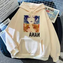 

Japan Nana Anime Manga Women's Oversized Hoodie Sweatshirt Long Sleeve Kawaii Pullover Harajuku Female Korean Style Jacket Coat
