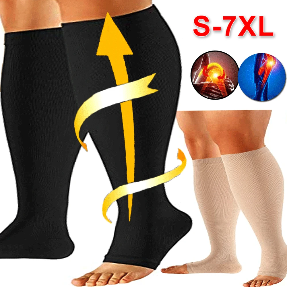 1Pair Compression Socks S-7XL Prevent Varicose Veins Toeless Support Hose for Women Men Sports, Running, Travel, Work
1Pair Compression Socks S-7XL Prevent Varicose Veins Toeless Support Hose for Women Men Sports, Running, Travel, Work