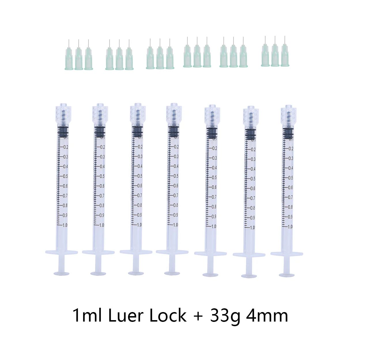 

Шприц и игла для инъекций Luer Lock, одноразовые стерильные индивидуально упакованные шприцы, 1 мл, 33 г, 4 мм, 33 г, 13 мм