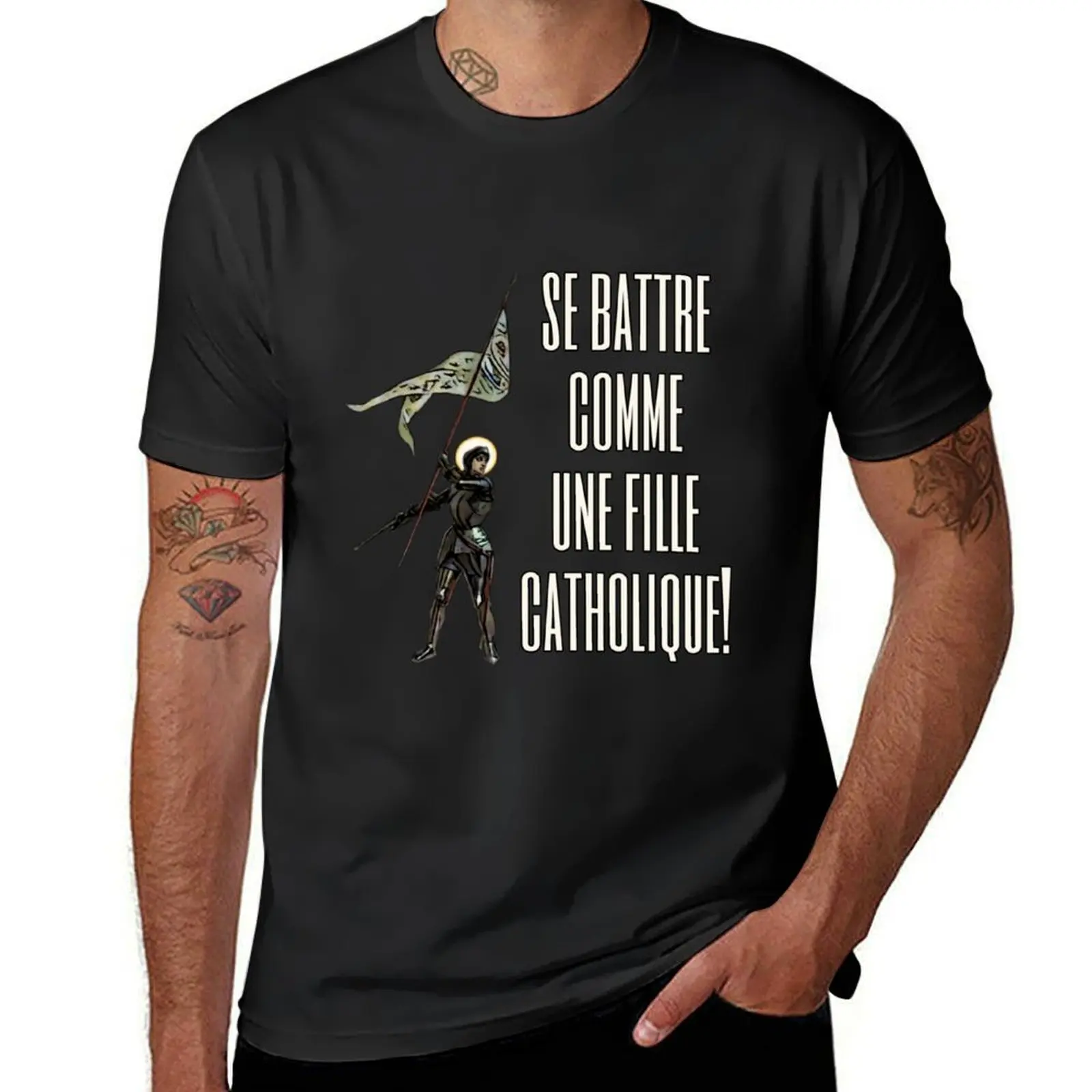 Jeanne d'Arc - Se battre comme une fille Catholique T-Shirt oversized anime clothes sweat funny t shirts for men
Jeanne d'Arc - Se battre comme une fille Catholique T-Shirt oversized anime clothes sweat funny t shirts for men