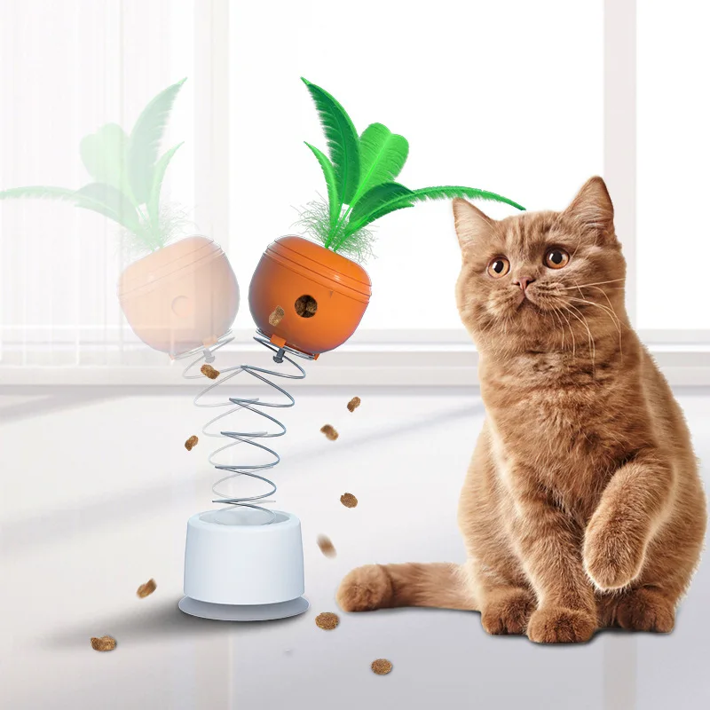 Carrot Funny Toy for Cat with Bell Feather, Slow Food Eating Toys, Anxiety Relief Food Dispenser for Big and Small Cats, Pet Toy
Carrot Funny Toy for Cat with Bell Feather, Slow Food Eating Toys, Anxiety Relief Food Dispenser for Big and Small Cats, Pet Toy