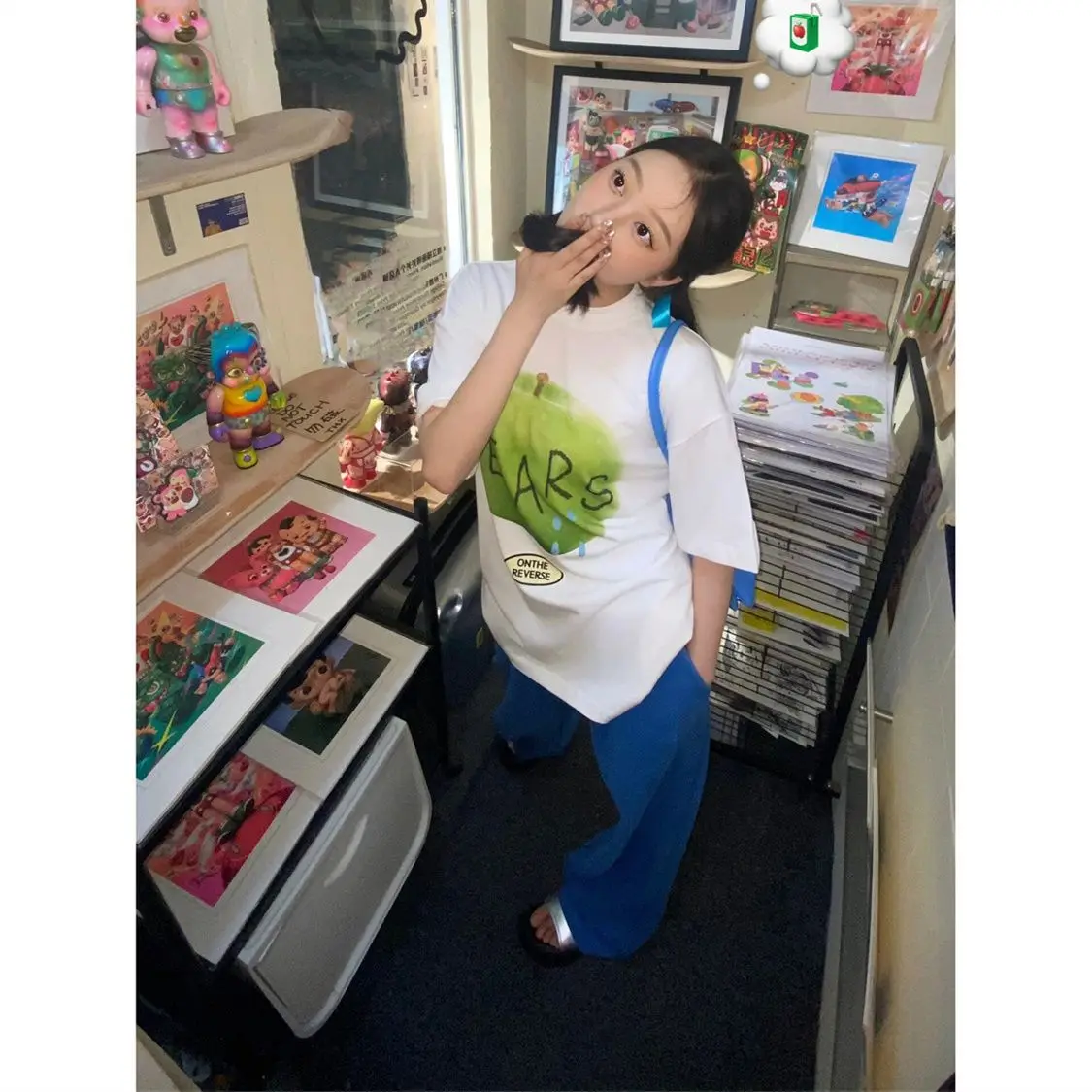 100% pure cotton trendy high street short-sleeved T-shirt for women summer oversize apple print fashionable and versatile tops
100% pure cotton trendy high street short-sleeved T-shirt for women summer oversize apple print fashionable and versatile tops