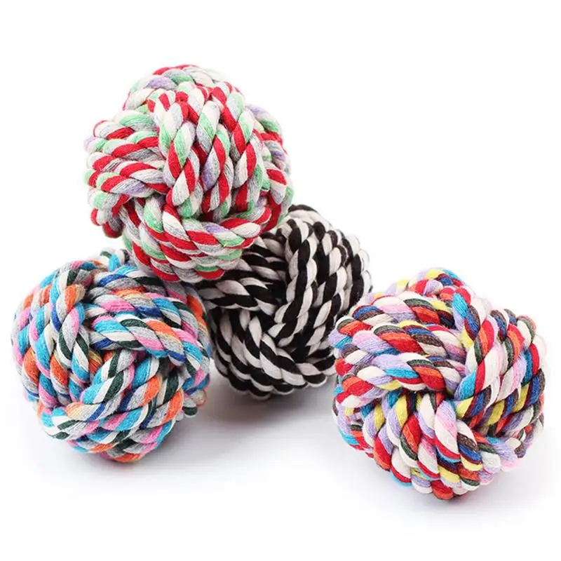 Colorful Dog Rope Ball Large Braided Cotton Pet Chew Ball Puppy Interactive Toy Cotton Tooth Cleaner Playing Chew Toy Dog Favors
Colorful Dog Rope Ball Large Braided Cotton Pet Chew Ball Puppy Interactive Toy Cotton Tooth Cleaner Playing Chew Toy Dog Favors