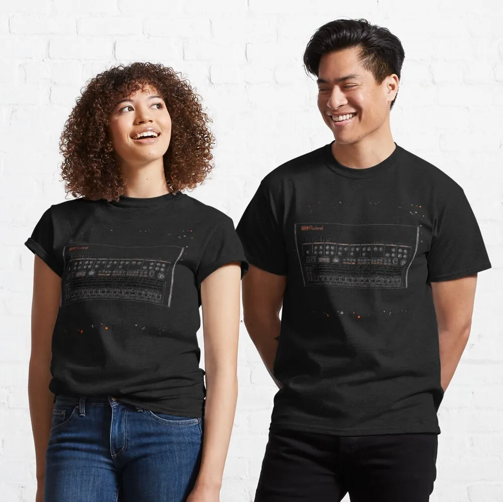 

Roland TR-909 Iconic Drum Machine Classic T-Shirt Unisex T-shirts For Man Woman Couple Short Summer Tees Casual Cotton