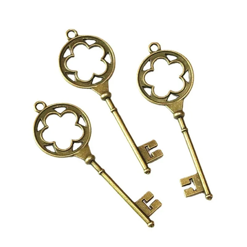 10Pcs 75*25MM Vintage Key Charms For Jewelry Making Antique Bronze Plated Retro Pendant
10Pcs 75*25MM Vintage Key Charms For Jewelry Making Antique Bronze Plated Retro Pendant