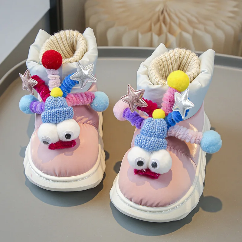 Children's Shoes Girls Plush Thickened Winter New Fashion Warm Shoes Girls Snow Boots Baby Cartoon Cute Soft Soled Cotton Shoes
Children's Shoes Girls Plush Thickened Winter New Fashion Warm Shoes Girls Snow Boots Baby Cartoon Cute Soft Soled Cotton Shoes