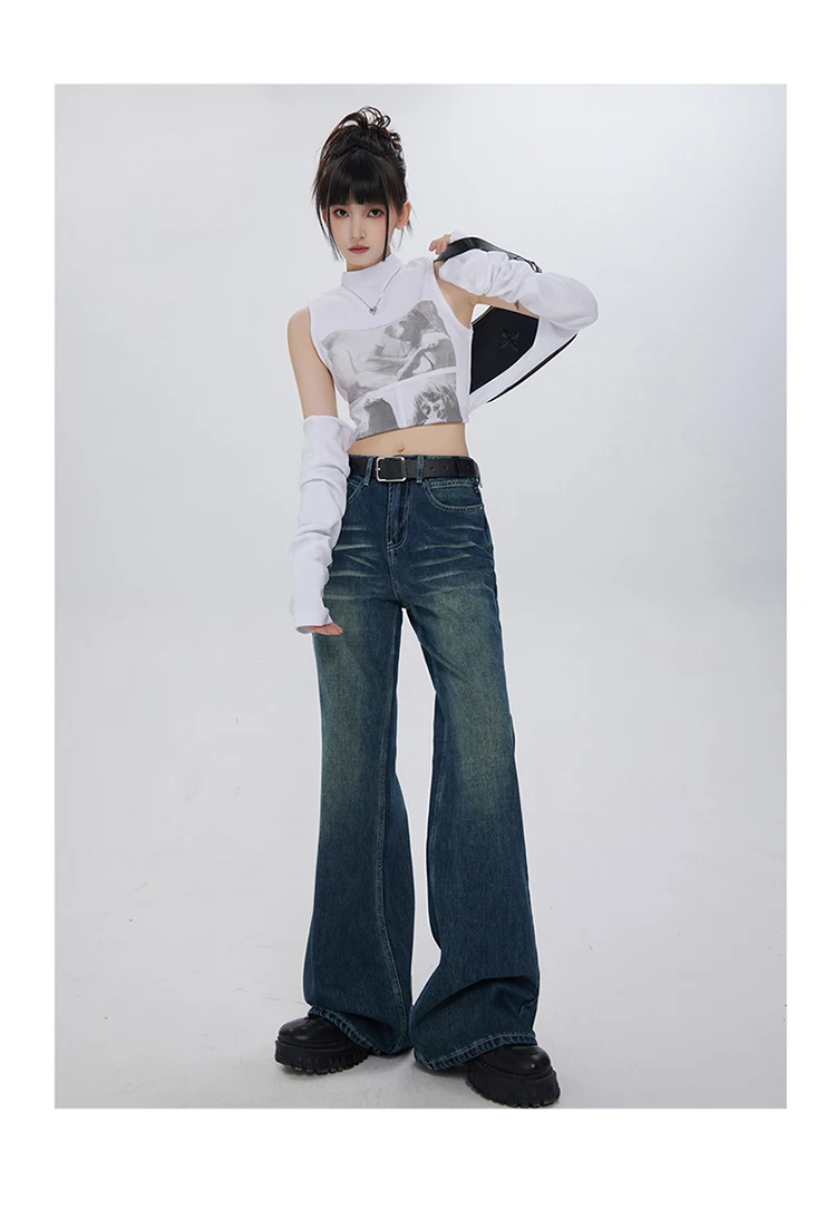 American Vintage Low Waist Flare Pants Loose Wide Leg Pants Versatile Slim Jeans for Women
American Vintage Low Waist Flare Pants Loose Wide Leg Pants Versatile Slim Jeans for Women