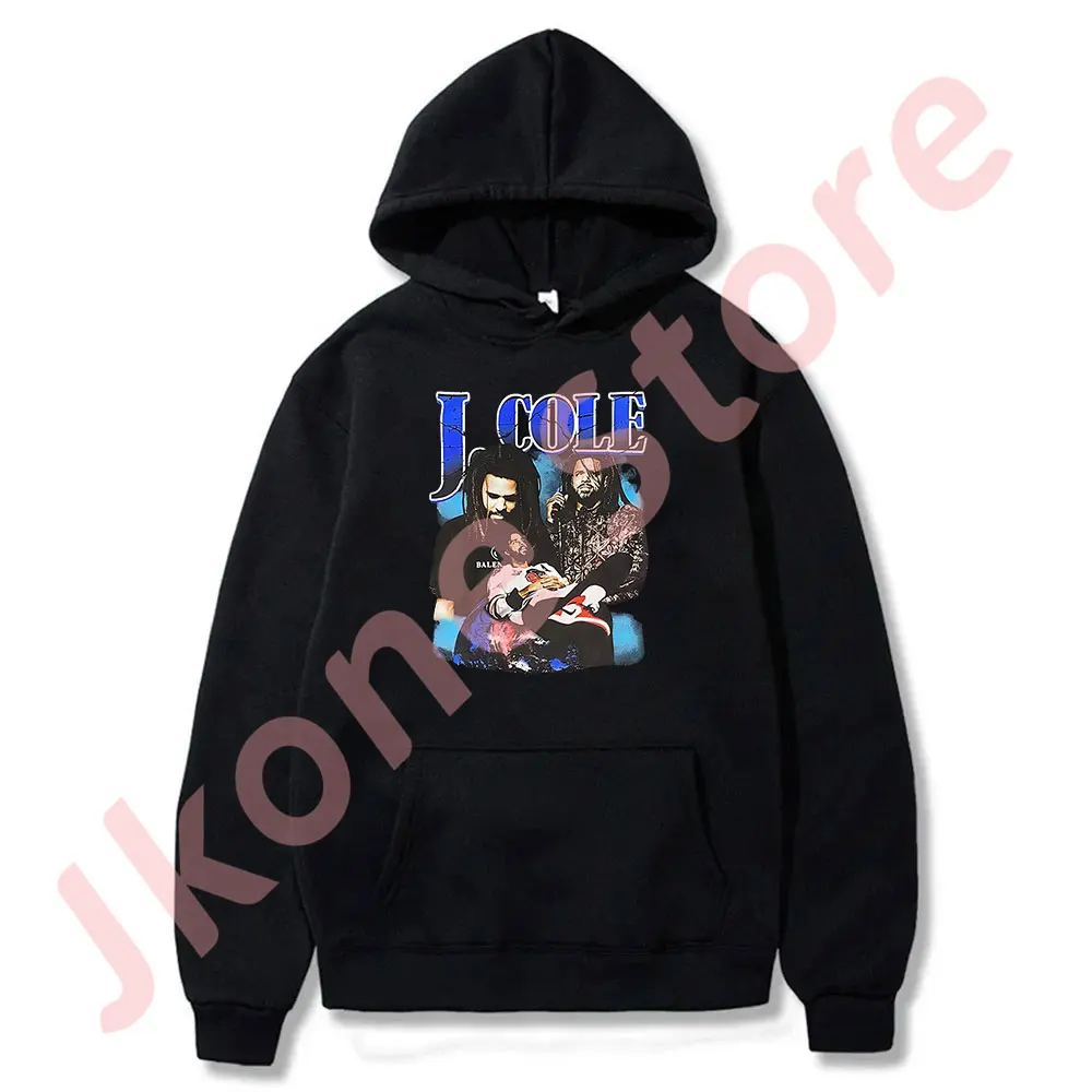 

J Cole Rapper Vintage Hoodies Tour Logo Merch Women Men Fashion Casual HipHop Style Sweatshirts