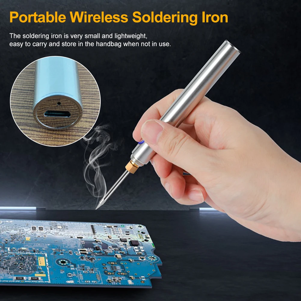 Hot Sale Wireless Soldering Iron Rechargeable Soldering Iron 6 Seconds Tin Usb Soldering Iron 510 Interface Soldering Iron Tip
Hot Sale Wireless Soldering Iron Rechargeable Soldering Iron 6 Seconds Tin Usb Soldering Iron 510 Interface Soldering Iron Tip