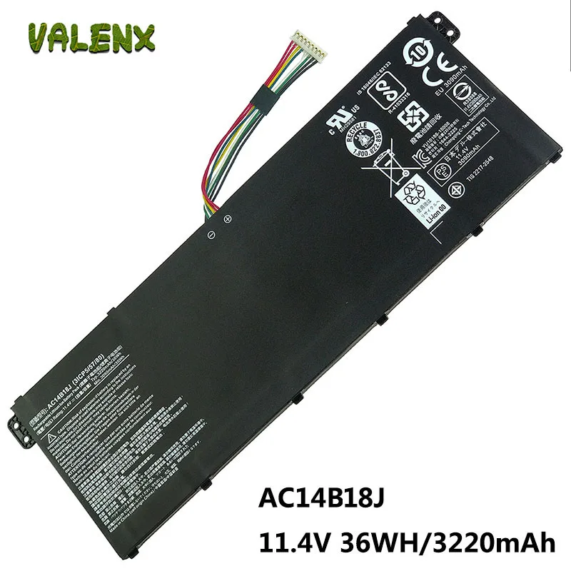 AC14B18J Battery for Acer Chromebook 13 CB5-311 TravelMate B115-M B115-MP Acer Aspire E3-111 V3-111/111P V5-122/122P V5-132/132P
AC14B18J Battery for Acer Chromebook 13 CB5-311 TravelMate B115-M B115-MP Acer Aspire E3-111 V3-111/111P V5-122/122P V5-132/132P