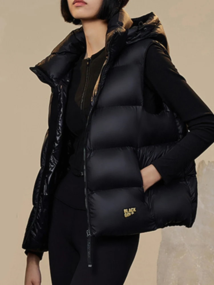 Hooded Down Jacket for Women Autumn Winter 2023 New Fashion Vintage Black Sleeveless Coats Casual Zippers Vests Parkas
Hooded Down Jacket for Women Autumn Winter 2023 New Fashion Vintage Black Sleeveless Coats Casual Zippers Vests Parkas