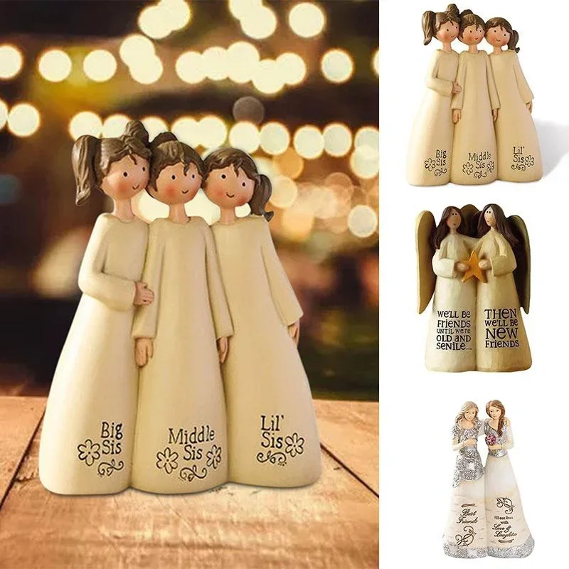 Figurine Celebrating Friendship Room Home Decor Resin Angel Statue Sister Friend Decoration Valentines Day Gift: 3 - 5 Days Free Delivery Only UK Figurine Celebrating Friendship Room Home Decor Resin Angel Statue Sister Friend Decoration Valentines Day Gift: 3 - 5 Days Free Delivery Only UK