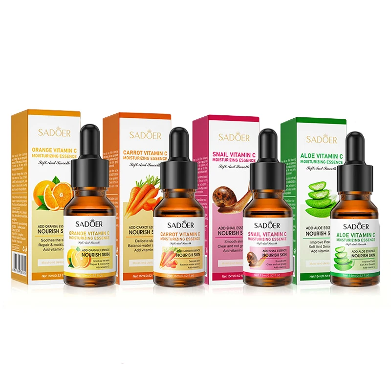 Vitamin C Serum For Face Refreshing Moisturizing skincare Snail Carotone Facial Serum Beauty Face Skin Care Products
Vitamin C Serum For Face Refreshing Moisturizing skincare Snail Carotone Facial Serum Beauty Face Skin Care Products